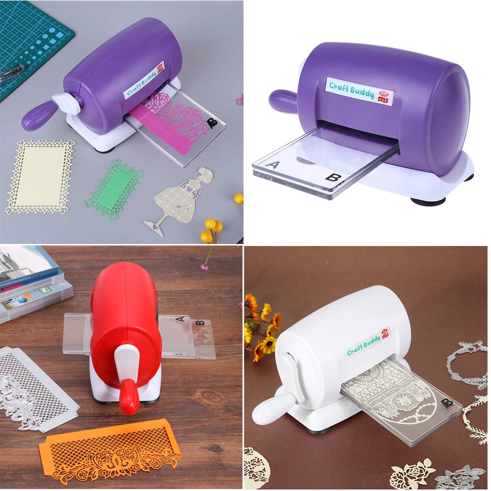 Plastic Dies Cutting Embossing Machine Portable DIY Manual Die Cutting Machine Handmade Adjustable for Card Making Scrapbooking