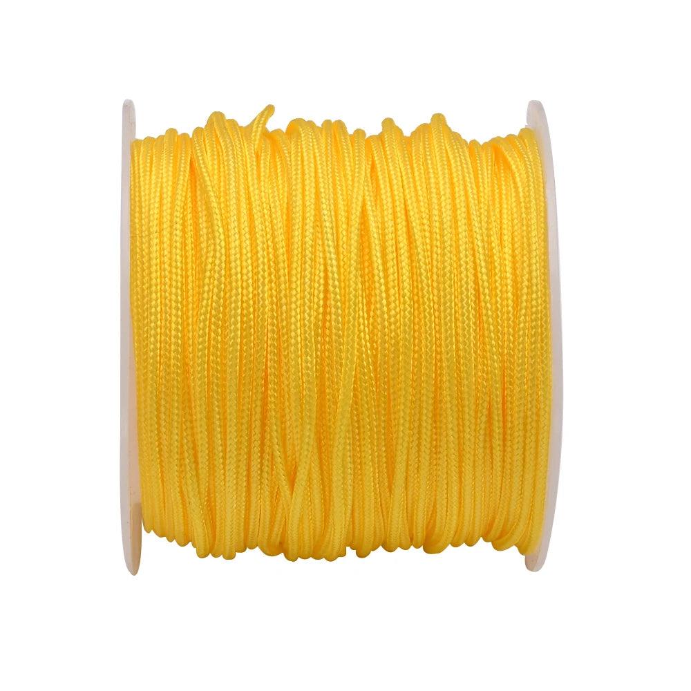 22 Yard 1.0mm Nylon Bead String Bracelet String Chinese Knot Braided Cord Kumihimo Macrame Thread For Keychain Jewelry Making