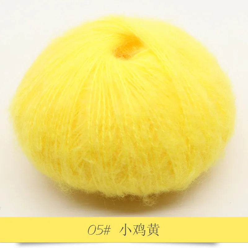 Mohair Yarn 25g Soft Knit Wool For Scarves And Sweaters