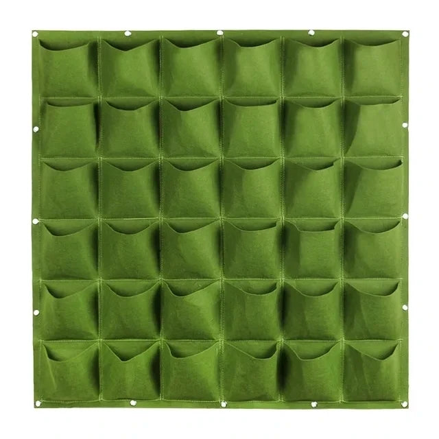 Green Plant Growing Bag Big Size Pockets Planter Vertical Garden Vegetable Living Growing Bags Flowers Supply Garden Planter Bag