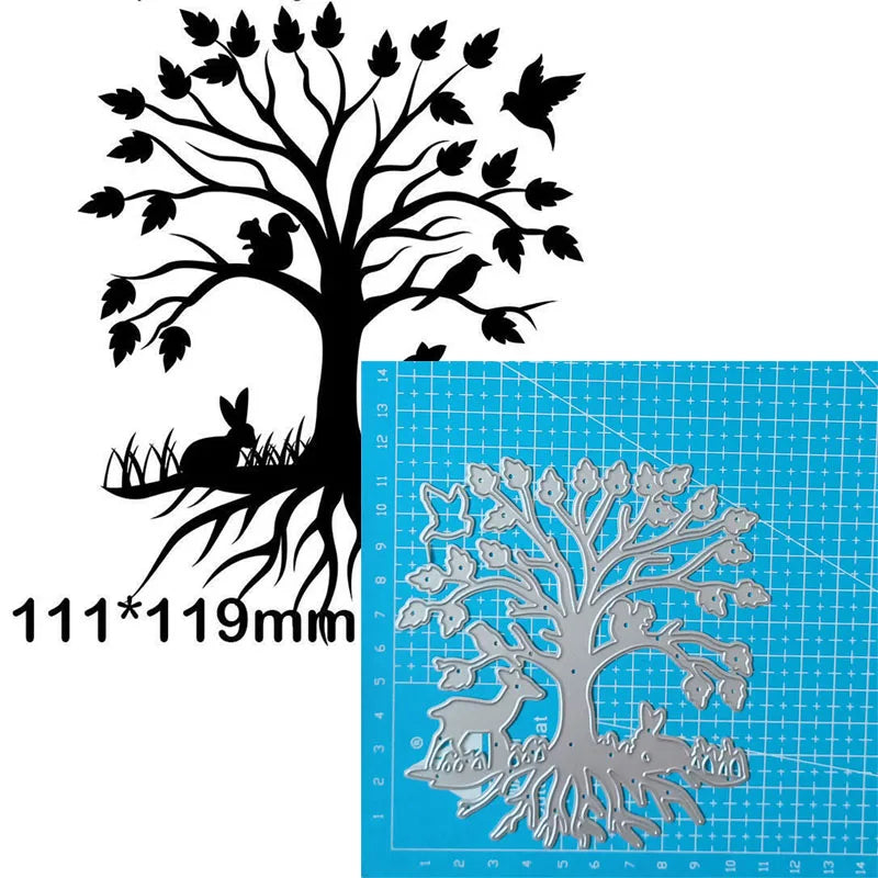 Flowers Trees Metal Cutting Dies Stencils For DIY Scrapbooking Decorative Embossing Handcraft Template