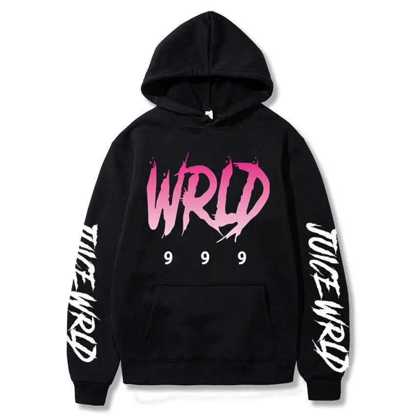 Rapper Juice Wrld 999 Letter Printed Hoodie Y2k Women's Casual Fashion Sportswear Autumn/Winter Hoodie Men's Women's Clothing