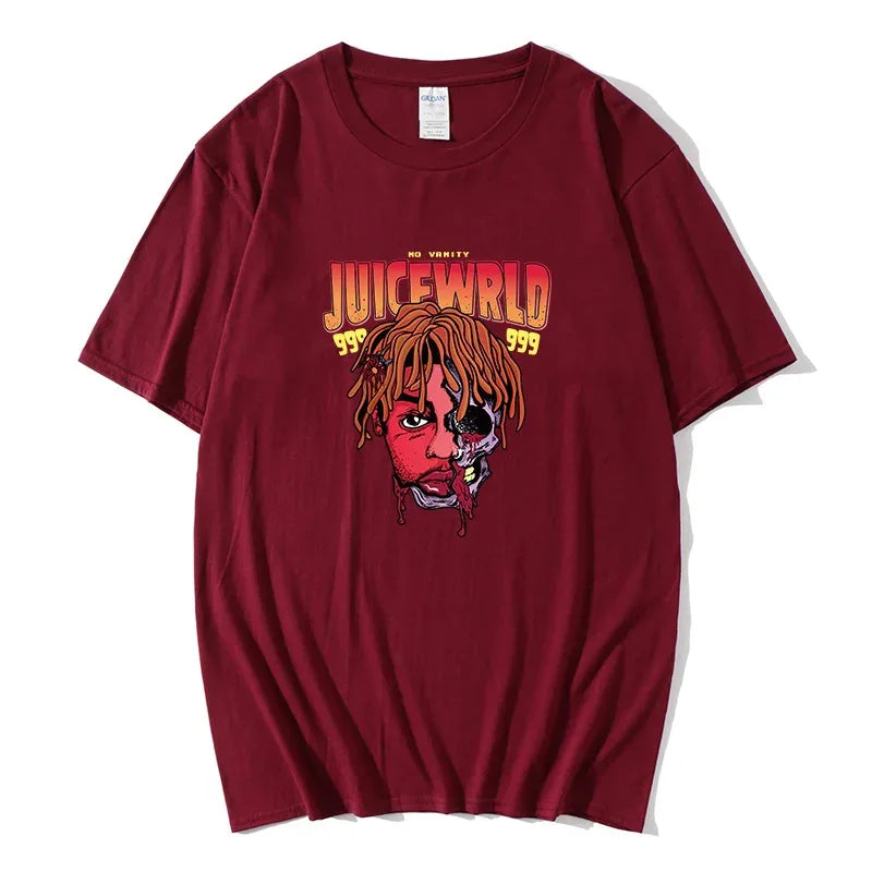 Rapper Juice Wrld 999 Short T Shirt Men's Women's Letter Printed Tshirts Y2k Casual Fashion Sportswear Summer Clothing