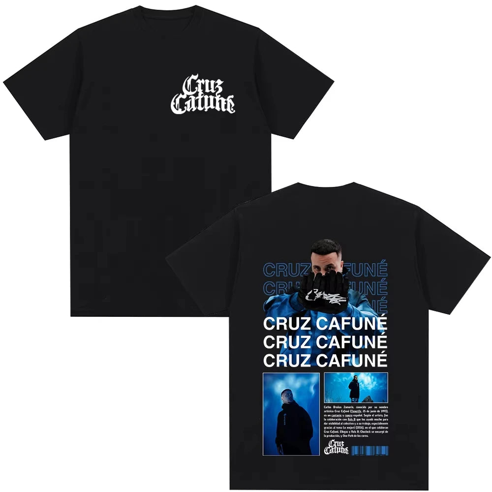 Cruz Cafune Hip Hop Album T-Shirt for Men and Women Casual Cotton Short Sleeve Streetwear Gift