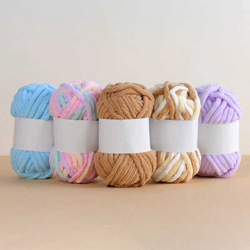 Thick Velvet Yarn Chenille For Baby Scarf And Hat Knitting