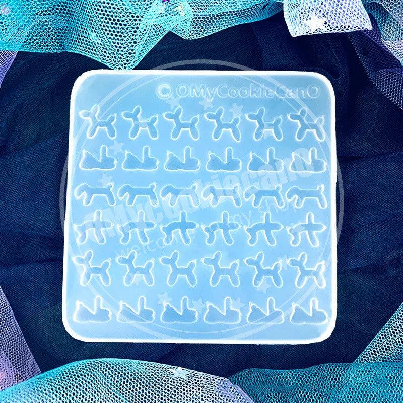 DIY Full Transparent Cute Mini 30 Even Game Console Candy Crystal Epoxy Resin Mold Cat Claw Food Grade Silicone Mold