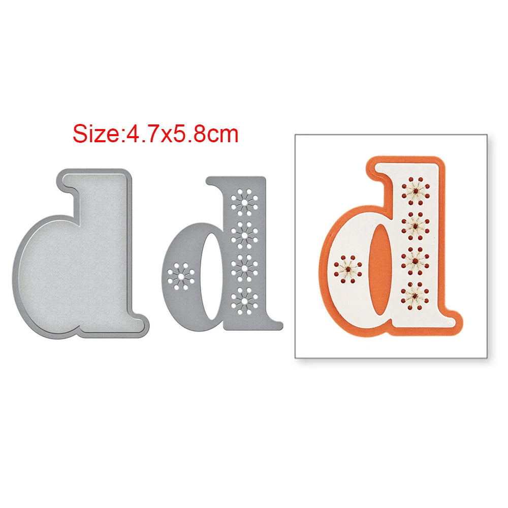 Stitched Alphabet Metal Cutting Dies Stitched Punctuation Symbols Numbers Die Cuts for DIY Scrapbooking Crafts Card Making