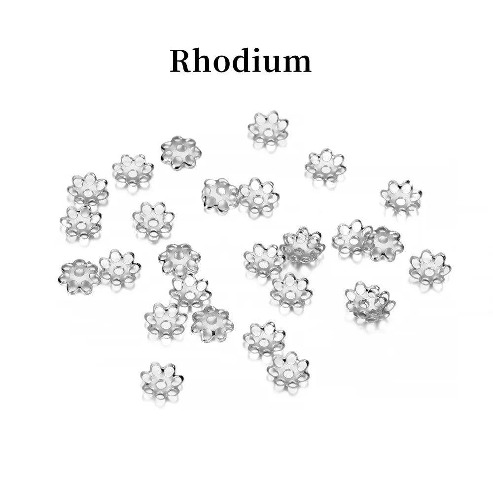 600pcs/Lot 6mm Hollow Flower Metal Filigree Loose Spacer Bead Caps Cone End Filigree For Diy Jewelry Finding Making Supplies