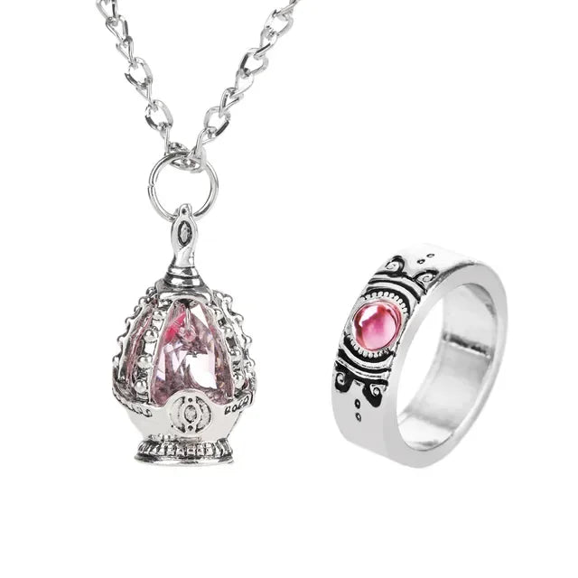 Anime Magic Girl Spiritual Nucleus Alloy Pendant Cosplay Puella Magi Madoka Magica Soul Gem Crystal Necklace Jewelry Accessory