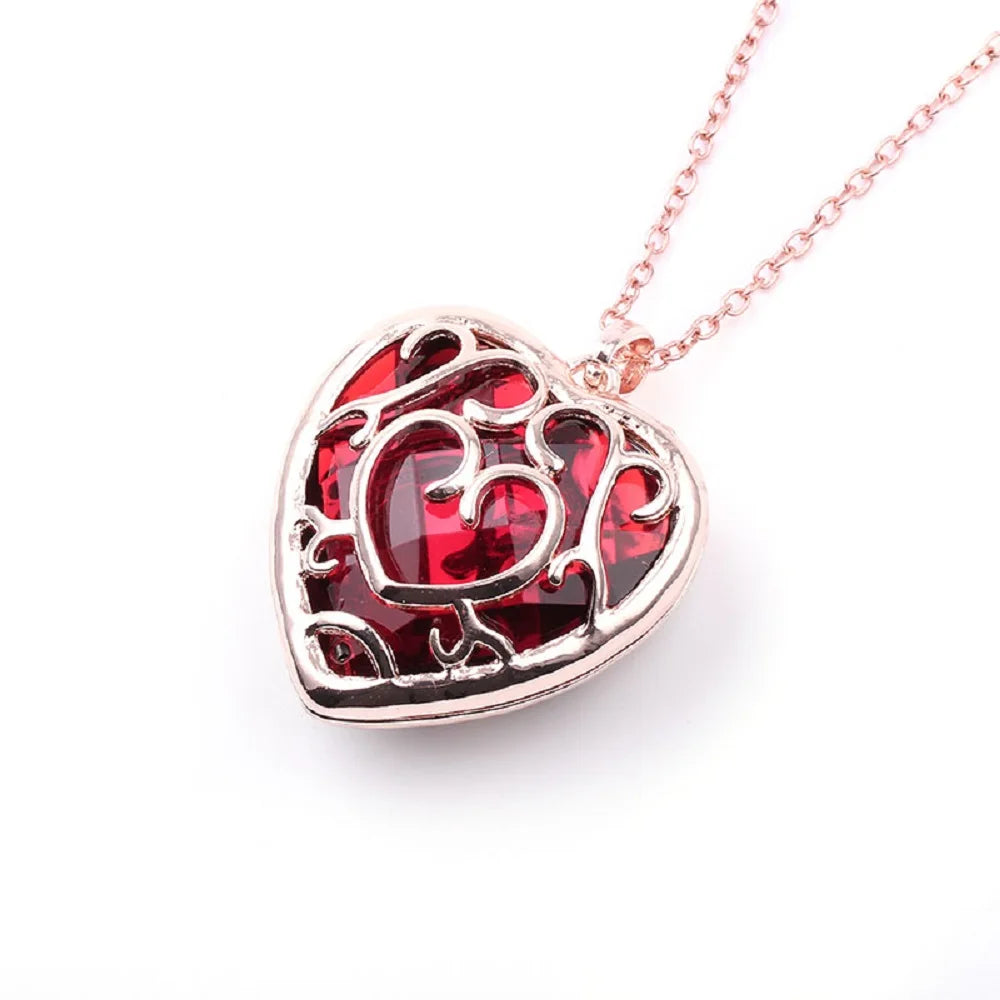 Game Legend Of Necklace Evil Eye Red Heart Pendant Lovers Friendship Gift Jewelry Accessories
