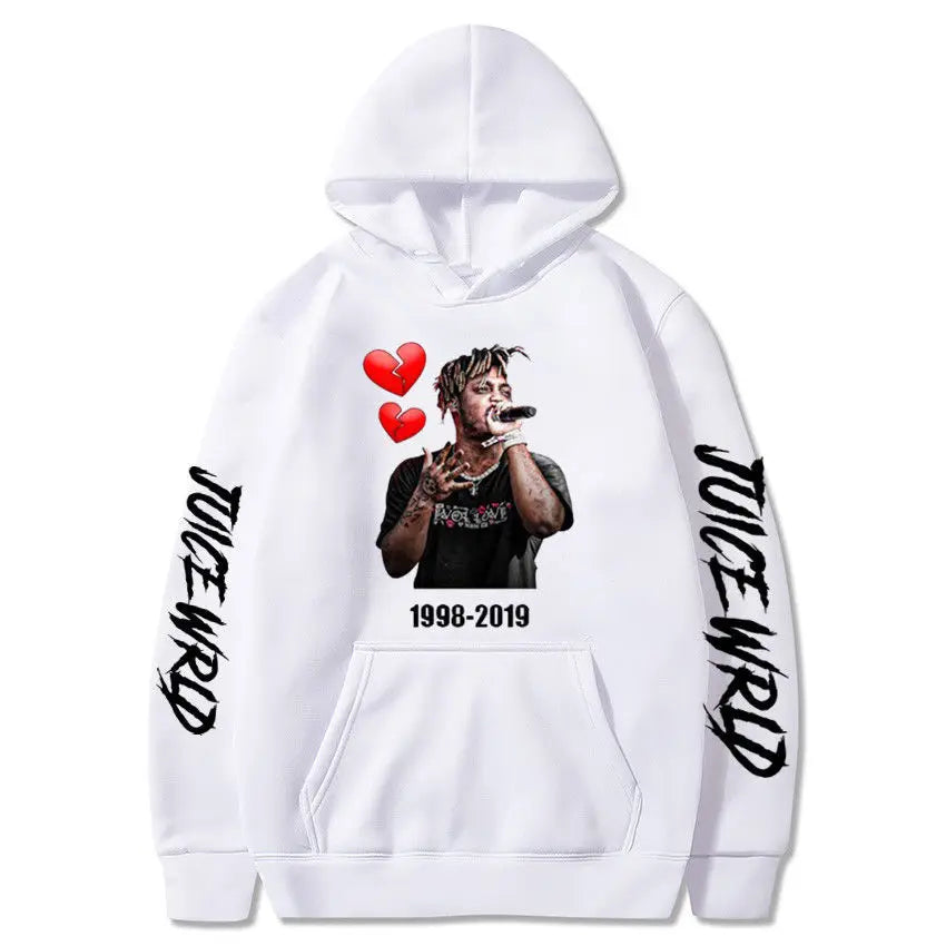 Rapper Juice Wrld 999 Letter Printed Hoodie Y2k Women's Casual Fashion Sportswear Autumn/Winter Hoodie Men's Women's Clothing