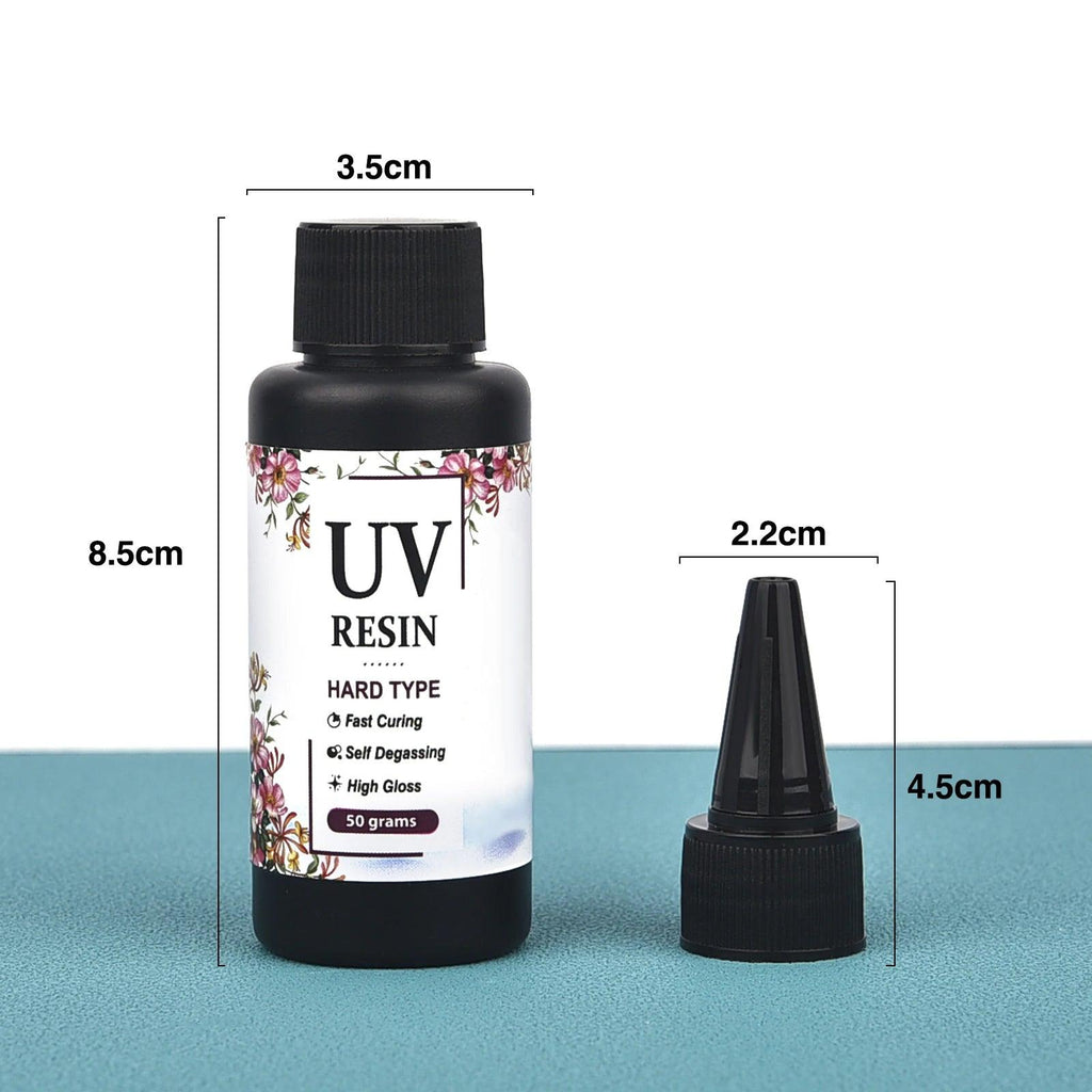 20g/50g/100g/200g/500g/1000g Crystal Resin UV Glue DIY Jewelry Making High Hardness Fast Drying Harder Epoxy Glue UV Lamp