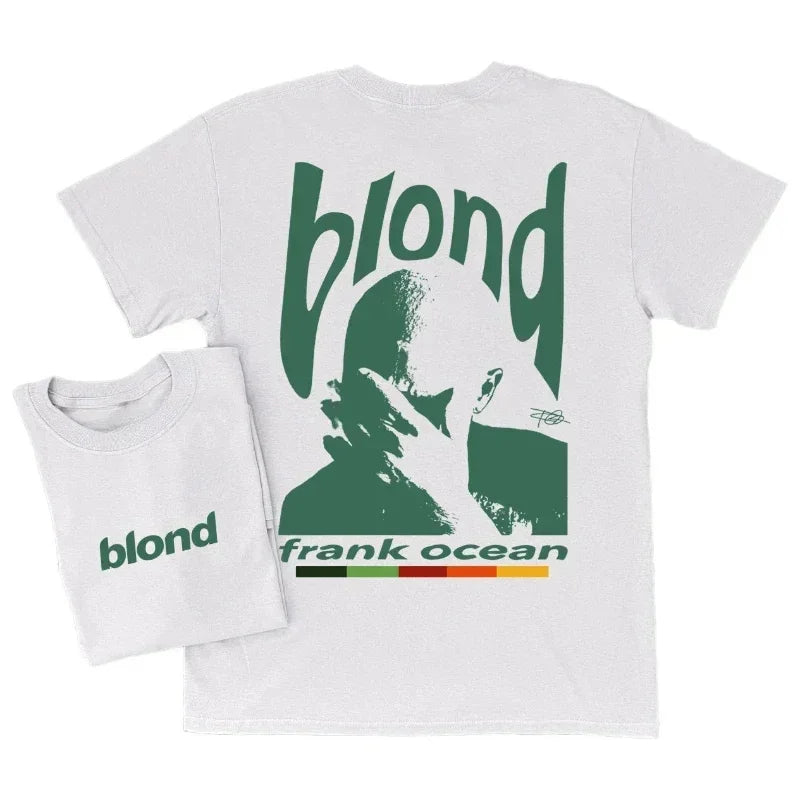 Rapper Frank Missing Graphic T Shirt Hip Hop Ocean Blond Album Summer Casual Tee Unisex O Neck Tops