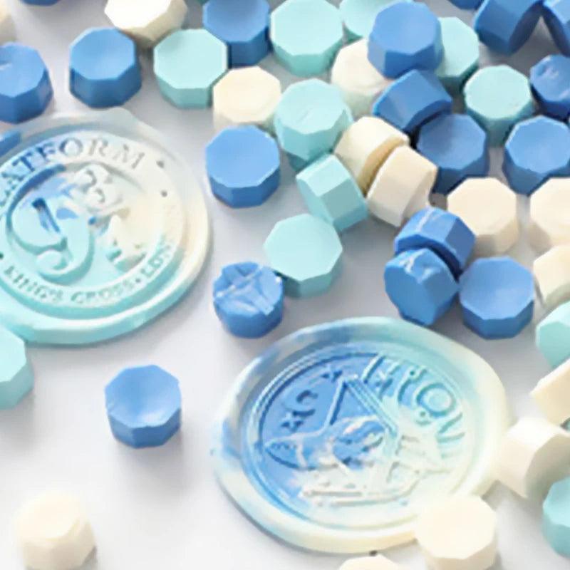 100Pcs Retro Sealing Color Mixing Wax Seal Beads DIY Scrapbooking Stamp Craft Supplies Wedding Birthday Party Wax DIY Material - Winord