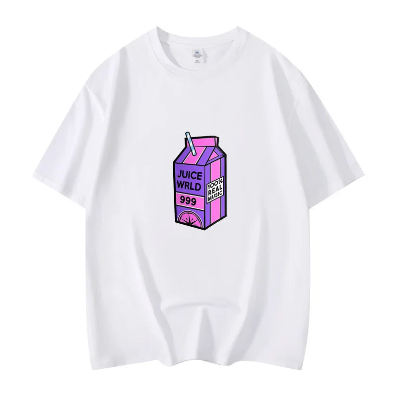 Rapper Juice Wrld 999 Short T Shirt Men's Women's Letter Printed Tshirts Y2k Casual Fashion Sportswear Summer Clothing