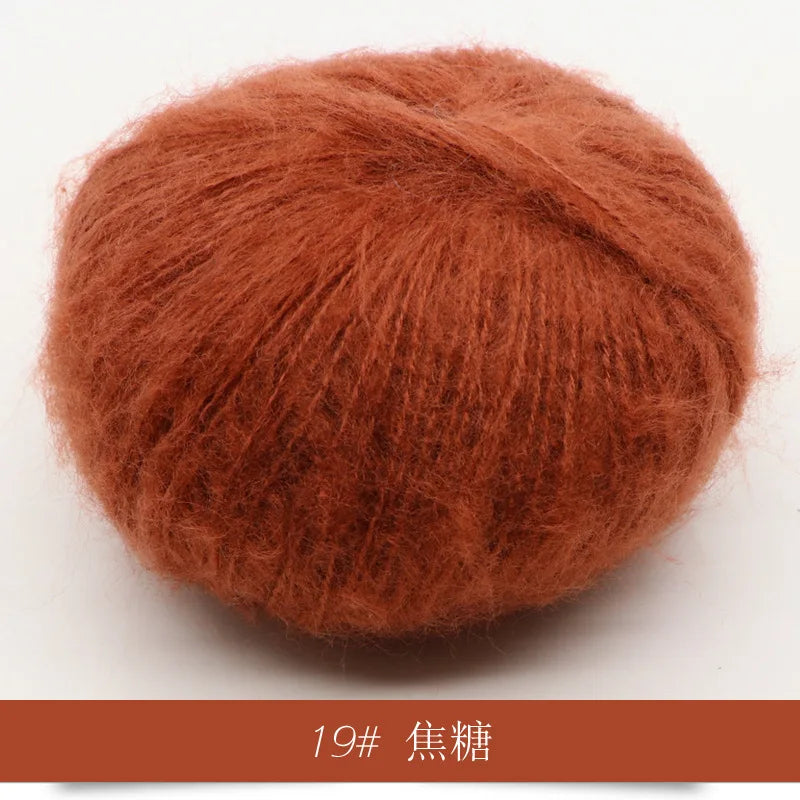 Mohair Yarn 25g Soft Knit Wool For Scarves And Sweaters