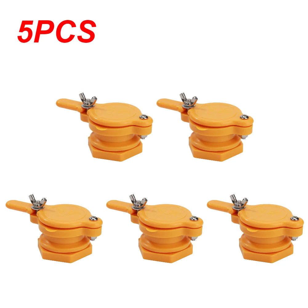 1-5PCS Bottling Honey Extractor Hive Equipments Honey Taps Gate Valve Nylon Plastic Food Grade Non-toxic Durable Beekeeping Tool