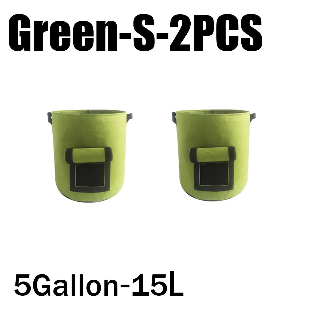 3Styles Felt plant grow bags nonwoven fabric garden potato pot greenhouse vegetable growing bags moisturizing vertical tools