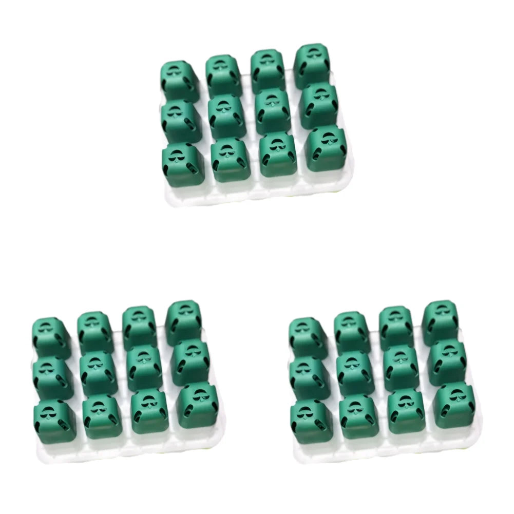 12 Holes Seed Starter Tray Soft Silicone Seedling Dish Breathable Reusable Thickening Plant Growth Tray Box for Indoor Garden