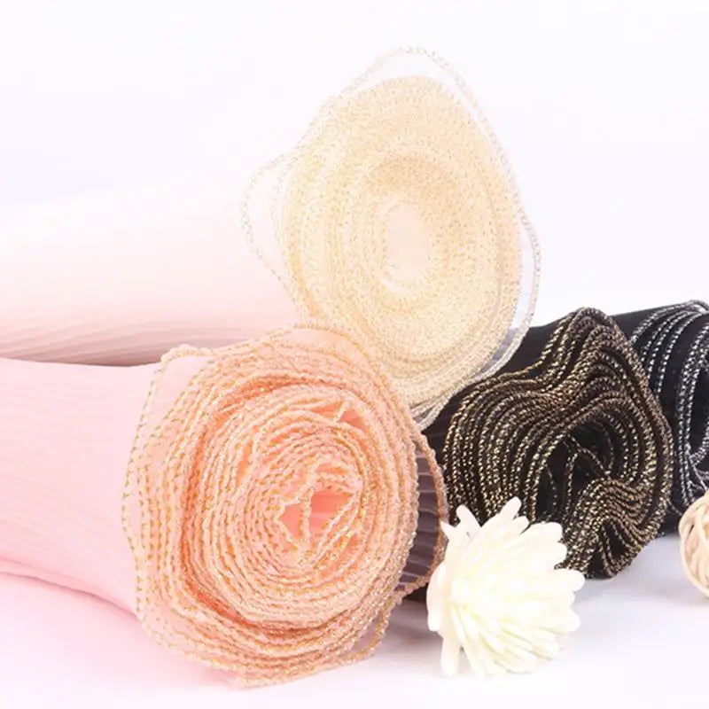 Flower Wrapping Paper Wave Mesh Rose Korean Style Half Transparent Lace Gift Packing Florist Bouquet Wrapping Material Luxury