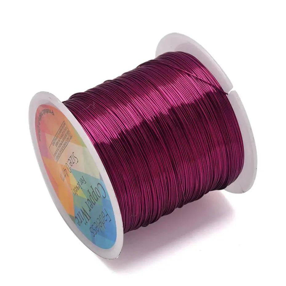 100M/roll Copper Wire 0.3/0.4/0.5mm Beading Cord DIY For Jewelry Making Accessories