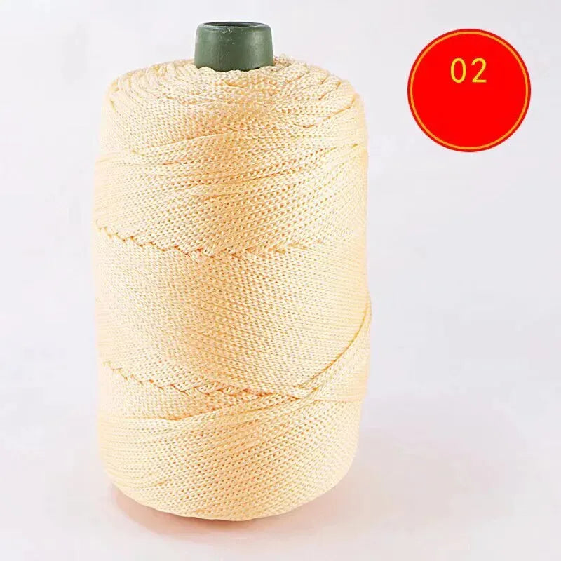 Lightweight Ice Silk Thread 225g Handcrafted Yarn for Summer Hats Storage Baskets and Seat Cushions