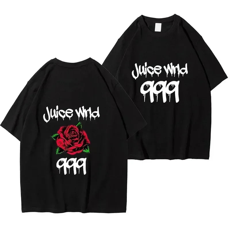 Rapper Juice Wrld 999 Short T Shirt Men's Women's Letter Printed Tshirts Y2k Casual Fashion Sportswear Summer Clothing