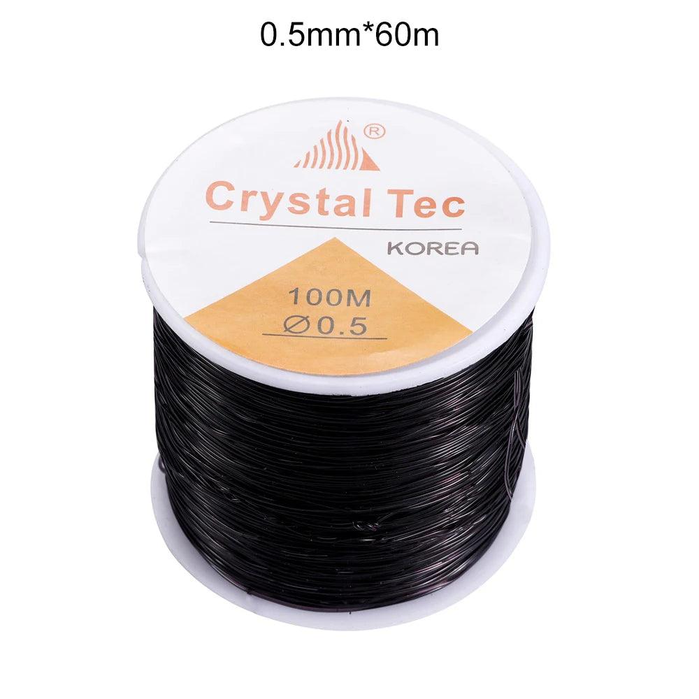 0.5-1.0mm Elastic Cord Beading Thread Stretch String Fibre Crafting Line For Jewelry Making DIY Seed Beads Pony Beads Bracelets