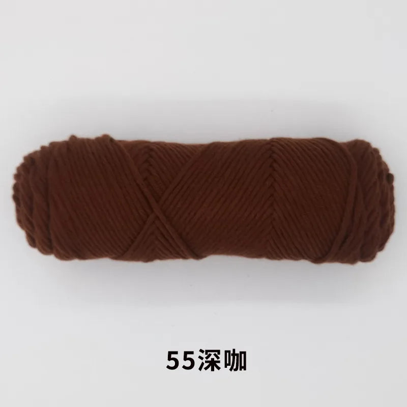 Milk Cotton Yarn 8 Ply Acrylic Crochet For Amigurumi Doll