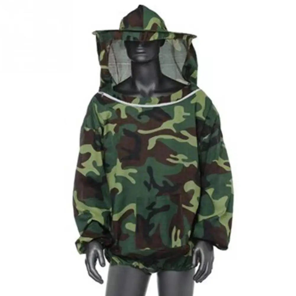Protective Beekeeping Jacket Veil Smock Beekeeping Hat Sleeve Beekeeper Anti-bee Suit Anti-bee Bite Farming Clothing Coverall