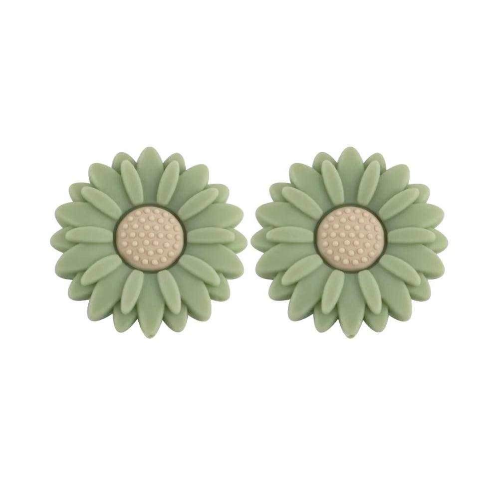 10Pcs 20/30mm Daisy Focal Beads Flower Silicone Bead Uesd For Beaded Pen Keychain Bracelet DIY Jewelry Handmade Accessories