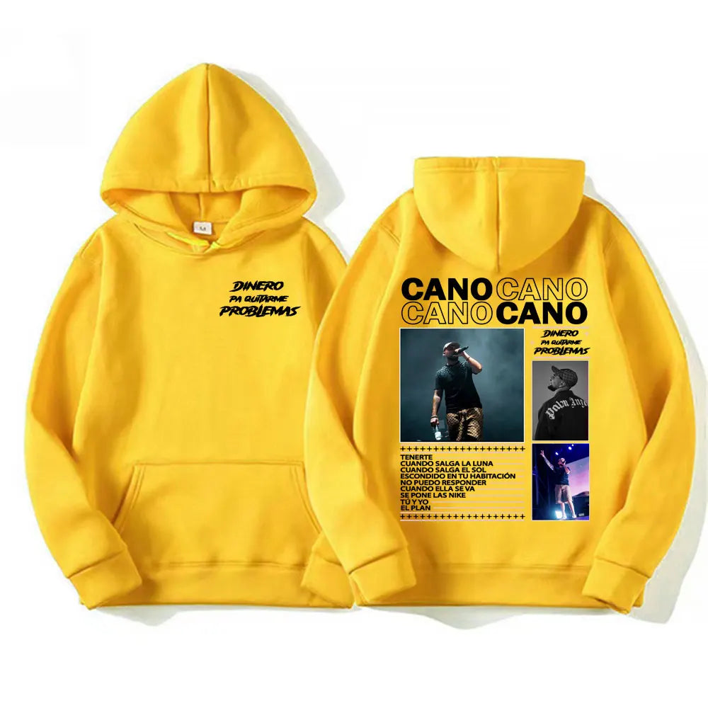 Rapper Cano Triana New Album 2025 Tour Merch Hoodies Men Women Harajuku Fashion Trending Sweatshirt Casual High Quality Pullover