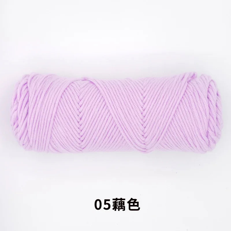 Milk Cotton Yarn 8 Ply Acrylic Crochet For Amigurumi Doll