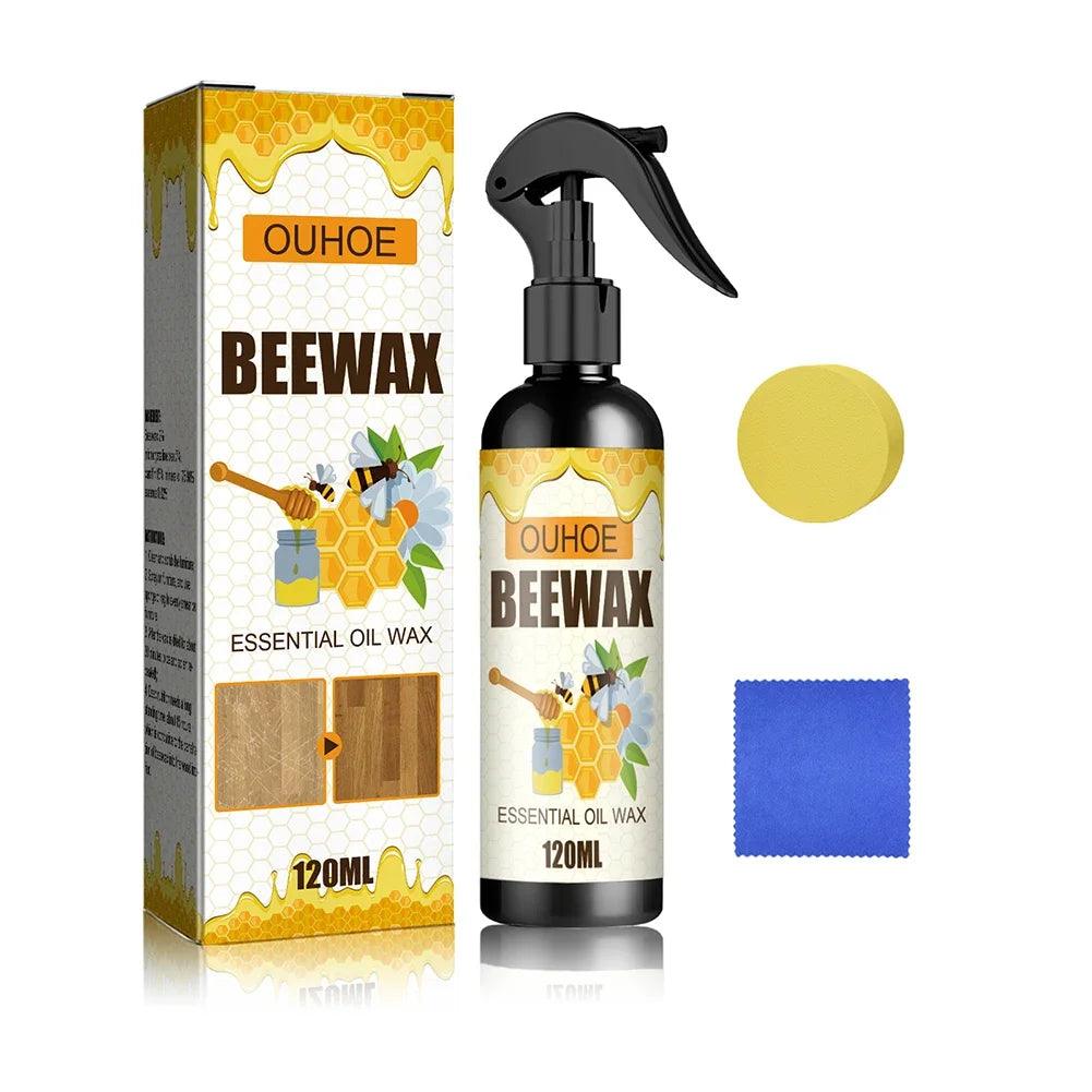 120ml Furniture Solid Wood Care Beeswax Spray Waterproof Multipurpose Wear Resistant for Wooden Furniture Floors
