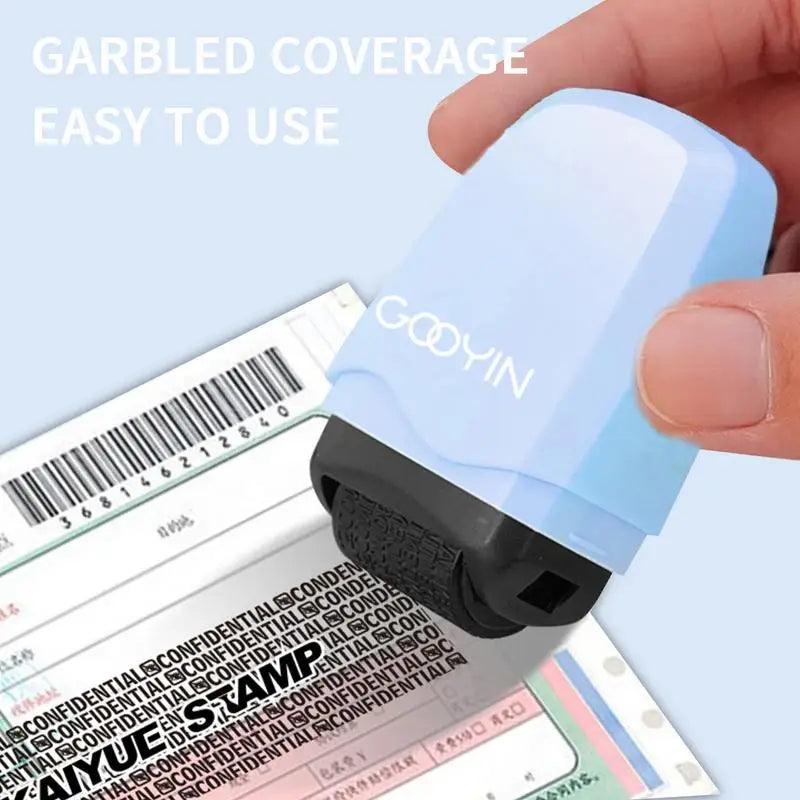 Confidential Stamp Stamp Roller Anti-Theft Protection ID Seal Smear Privacy Confidential Data ID Seal Smear Privacy Confidential