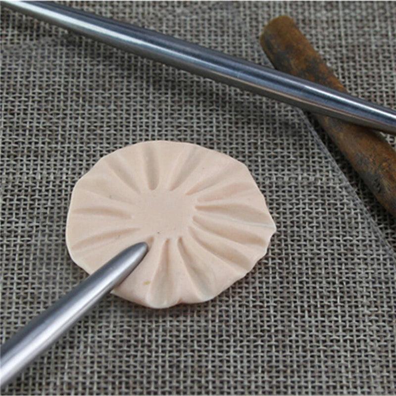 Stainless Steel Rod Detail Needles For Pottery Modeling Carving Clay Sculpture Ceramics Tools For Model Cloth Line Texture