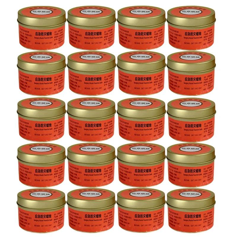 Beeswax Candles Long Burning Slow Burning Candles 24 Hours Lasting Windproof Outdoor Survival Candle Beeswax Wax Camping