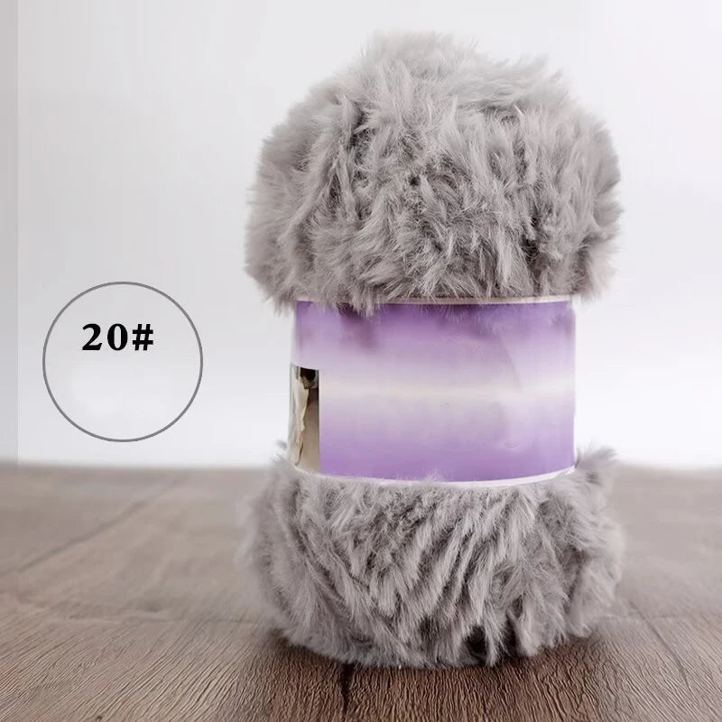 Imitation Fur Yarn 200g Knitting Warm Slippers Hats