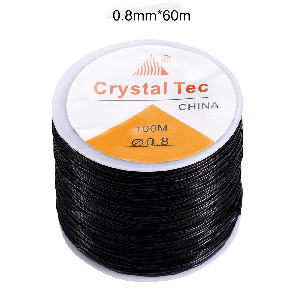 0.5-1.0mm Elastic Cord Beading Thread Stretch String Fibre Crafting Line For Jewelry Making DIY Seed Beads Pony Beads Bracelets