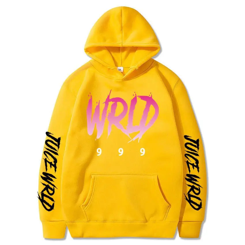 Rapper Juice Wrld 999 Letter Printed Hoodie Y2k Women's Casual Fashion Sportswear Autumn/Winter Hoodie Men's Women's Clothing