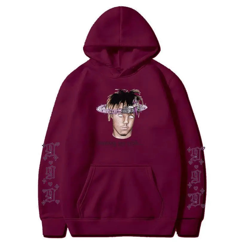 Rapper Juice Wrld 999 Letter Printed Hoodie Y2k Women's Casual Fashion Sportswear Autumn/Winter Hoodie Men's Women's Clothing