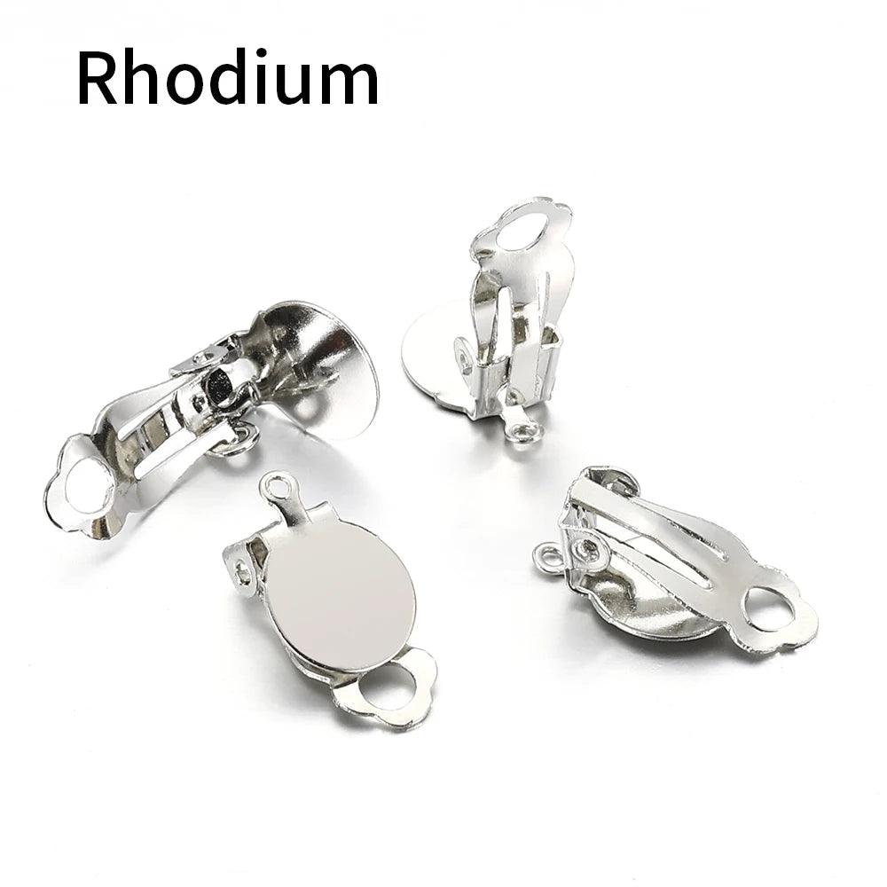 50pcs Frog Earring Clips for Jewelry Making DIY