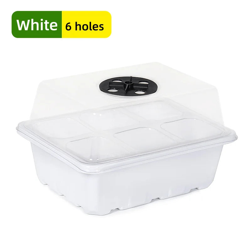 Plastic Seedlings Trays Seed Starter Tray Adjustable Ventilation Humidity Seedlings Germination Tray For Seeds Growing Starting