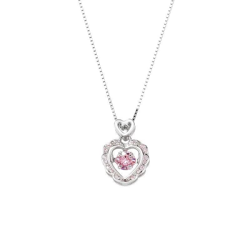 Heart Frequency Necklace Female Ins Niche High-grade Design Sweet All-match Smart Love Clavicle Chain Necklace