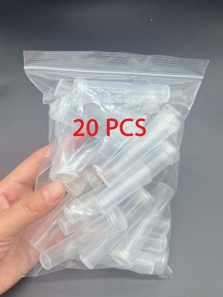 5/10/20Pcs Plastic Flower Nutrition Tube With Cap Fresh Flower Water Storage Tube Plant Fresh-keeping Culture Small Tubes