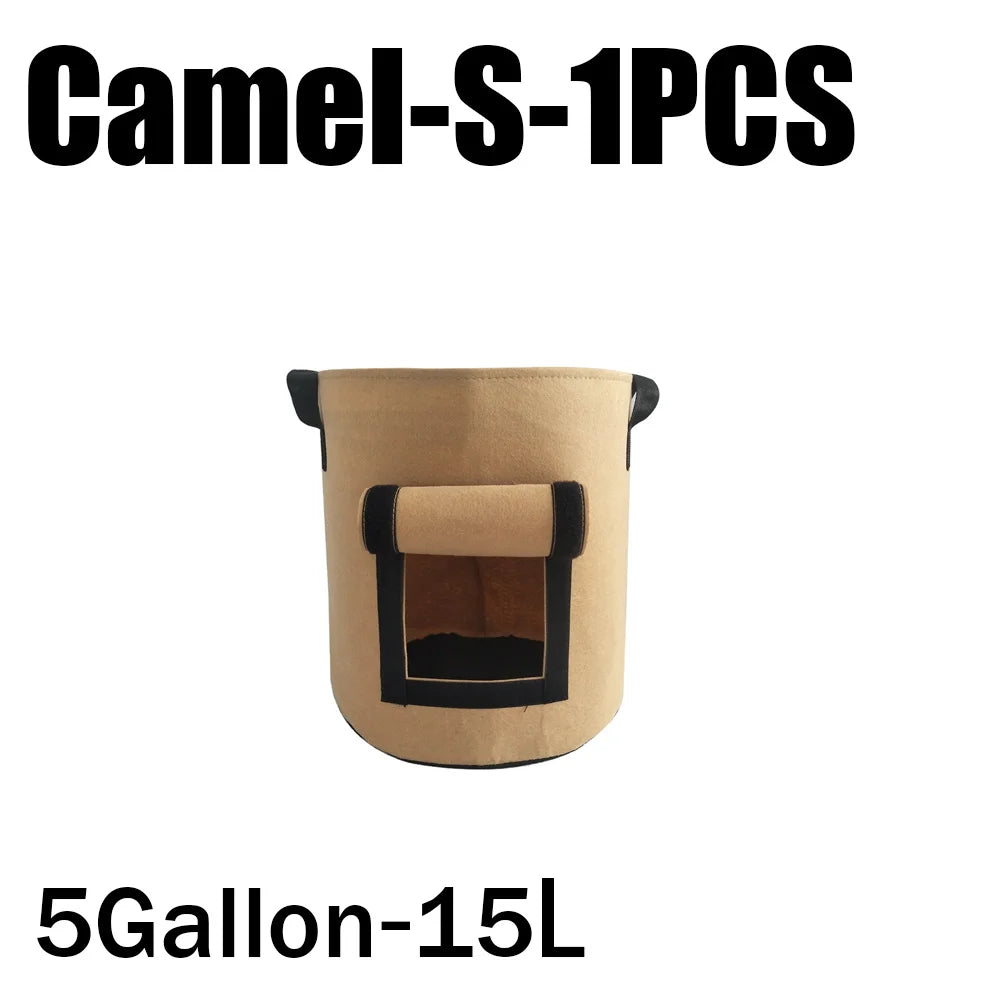 3Styles Felt plant grow bags nonwoven fabric garden potato pot greenhouse vegetable growing bags moisturizing vertical tools