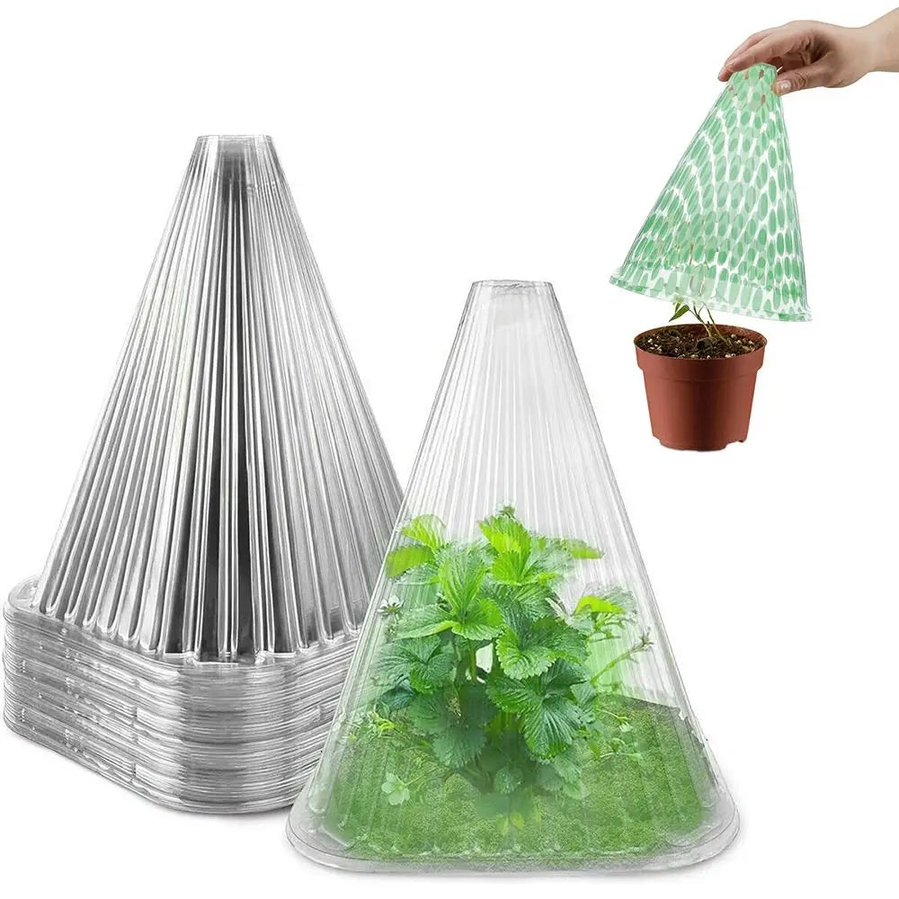 Agricultural Plastic Plant Protection Cover Pest Control Frost prevention Flowerpot Cover Guard Plant Vegetables Save Water Tool