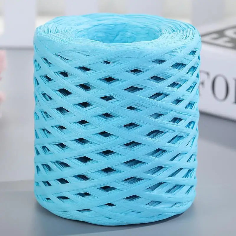 Natural Raffia Straw Yarn For Knitting Crochet Sunhat Bag