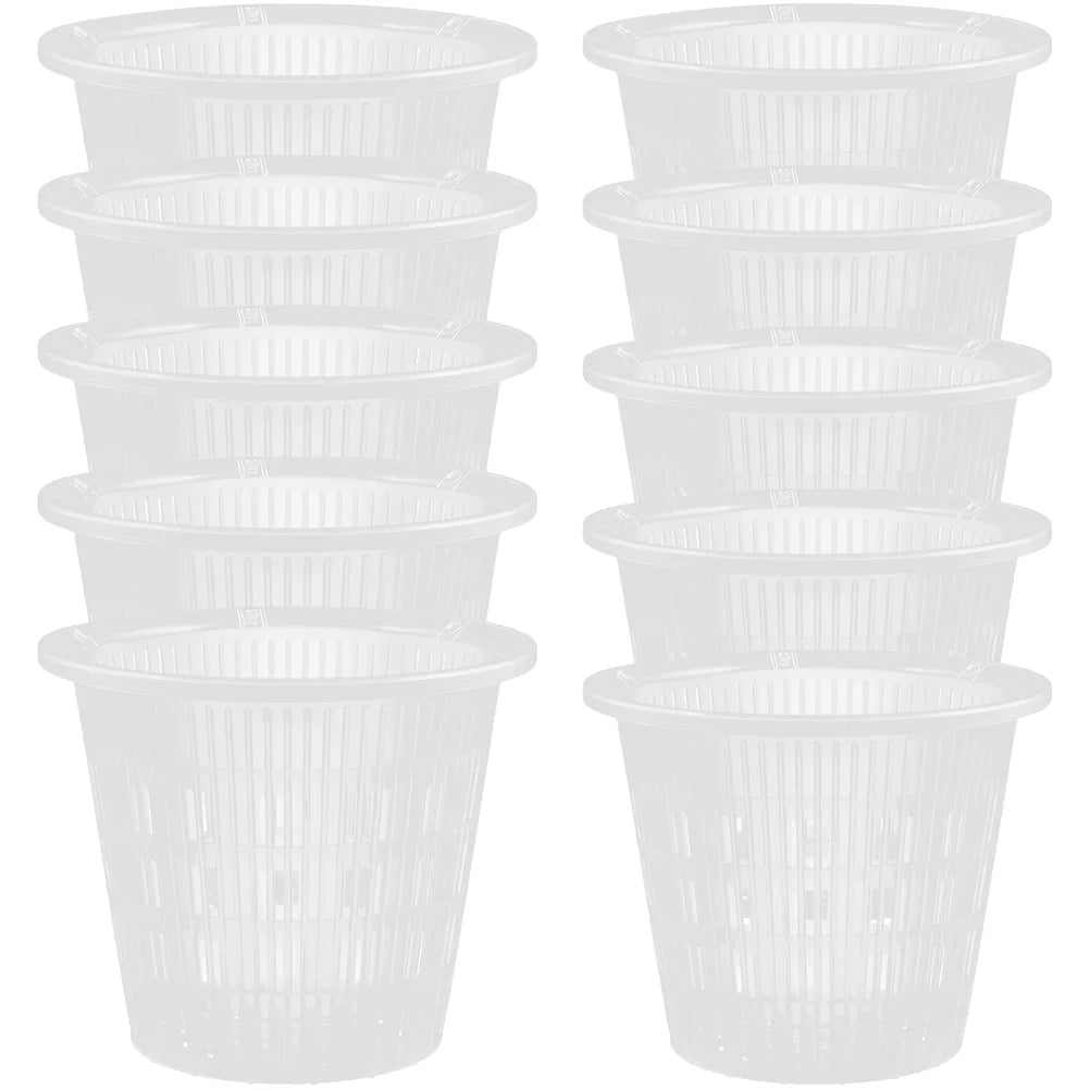 10 Pcs Outdoor Flower Pots House Plants Orchid Nursery Plastic for Flowerpot Planting Breathable Cups Containers
