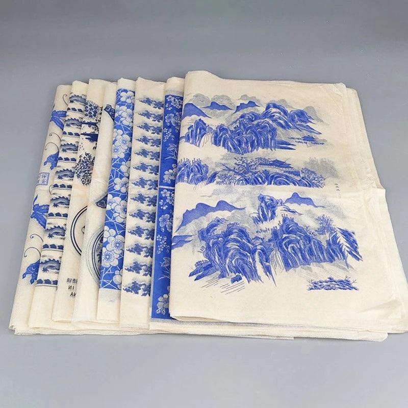 Pottery Underglaze Decal Paper Flower Color Transfer Paper Polymer Clay Decal Coloring Tool